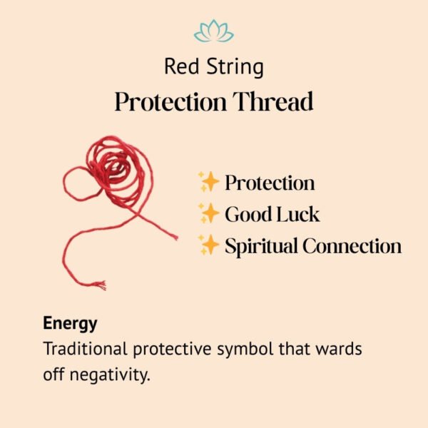 Tibetan Red String Bracelet - Buddhist Lucky Charm - Buddha & Karma