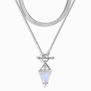 T-LockMSS Moonstone Heroine & Herringbone Necklaces mySite