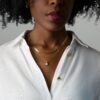 Moonstone Hidden Heart Necklace & Herringbone Chain mySite