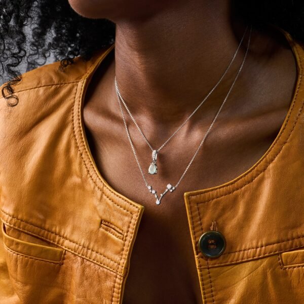Pisces Zodiac & March Birthstone Necklaces mySite