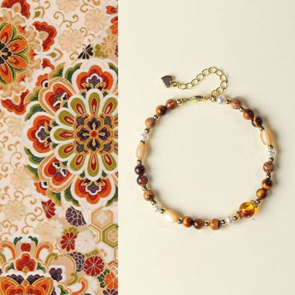 Tiger‘s Eye Pearl Shell Wealth Bracelet mySite