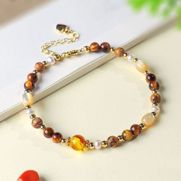 Tiger‘s Eye Pearl Shell Wealth Bracelet mySite
