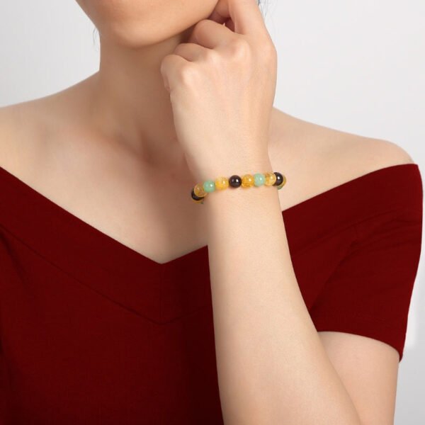 Triple Success Bracelet – Citrine, Aventurine, Garnet - Buddha & Karma