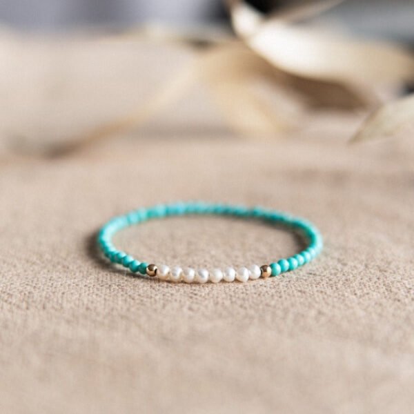 Turquoise Pearl Balance Bracelet mySite