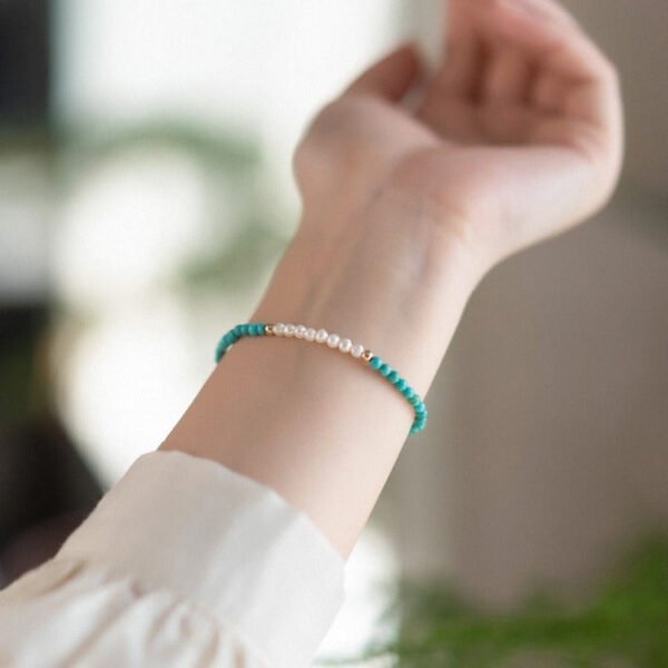 Turquoise Pearl Balance Bracelet mySite