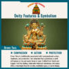 Green Tara deity and symbolism information card