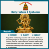 Manjushri deity and symbolism information card