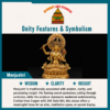 Manjushri deity and symbolism information card