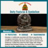 Mahakala deity and symbolism information card