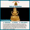 Four-Armed Chenrezig deity and symbolism information card