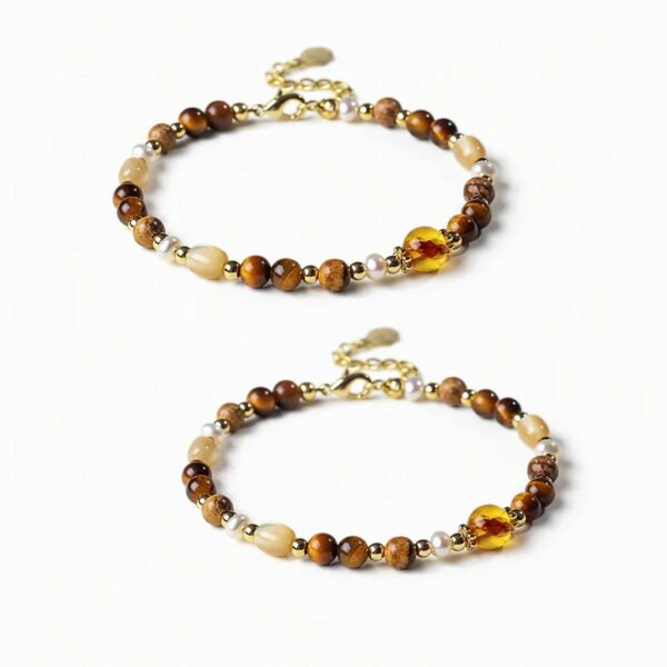 Tiger‘s Eye Pearl Shell Wealth Bracelet mySite