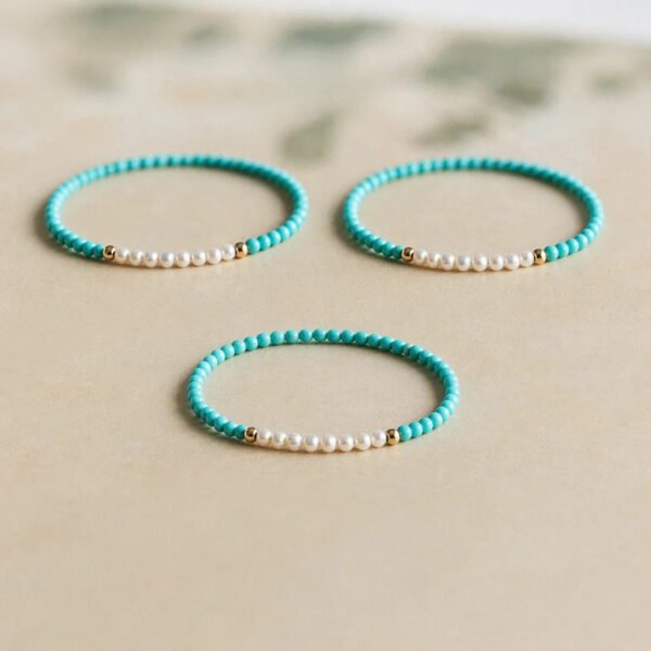 Turquoise Pearl Balance Bracelet mySite