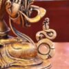 7” Manjushri Statue | Handcrafted Nepalese Copper Bodhisattva of Wisdom | Gold-Gilded Manjusri Sculpture for Clarity & Insight