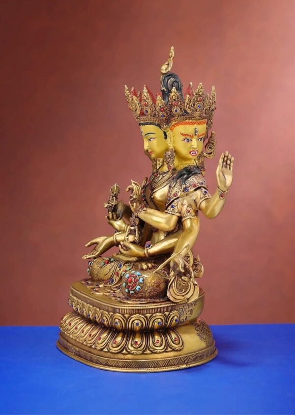 Nepalese Ushnishavijaya Statue • Brass Tibetan Deity Sculpture • Handmade Buddhist Goddess Figure