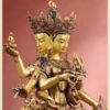 Nepalese Ushnishavijaya Statue • Brass Tibetan Deity Sculpture • Handmade Buddhist Goddess Figure