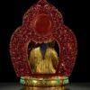 Handmade Tibetan Padmasambhava Statue – Full Gold-Plated Copper Guru Rinpoche
