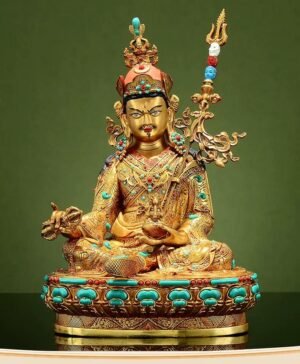il_fullxfull.7482744190_ezkl Handmade Tibetan Padmasambhava Statue – Full Gold-Plated Copper Guru Rinpoche