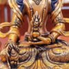 Kṣitigarbha Bodhisattva Statue • 24k Gold Gilded • Pure Copper • Handcrafted Nepal Buddhist Art