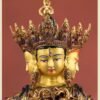 Nepalese Ushnishavijaya Statue • Brass Tibetan Deity Sculpture • Handmade Buddhist Goddess Figure