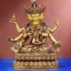Nepalese Ushnishavijaya Statue • Brass Tibetan Deity Sculpture • Handmade Buddhist Goddess Figure