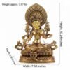 Green Tara Statue, Tibetan Buddhist Deity, 10/16/20 inch Copper Goddess of Compassion, Home Altar Decor, Spiritual Gift, Tibetan Artwork