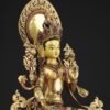 Green Tara Statue, Tibetan Buddhist Deity, 10/16/20 inch Copper Goddess of Compassion, Home Altar Decor, Spiritual Gift, Tibetan Artwork