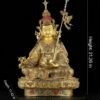 Handmade Nepalese Padmasambhava Statue - Hand-Chiseled Copper Guru Rinpoche - Rare Tibetan Buddhist Art - 21.26" Large Lotus Master Sculptur
