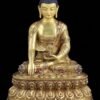 Handmade Nepal Akshobhya Buddha Statue, Copper Immovable Buddha for Home, Hand Chiseled Tibetan Art, Ritual Sculpture 10"/15"/20", Zen Gift