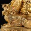 Handmade Nepalese Padmasambhava Statue - Hand-Chiseled Copper Guru Rinpoche - Rare Tibetan Buddhist Art - 21.26" Large Lotus Master Sculptur
