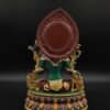 Nepali Green Tara Statue in 2 Styles - 5.9" Gold Gilded or Hand-Painted Tibetan Buddha - Copper Goddess Figurine for Home Altar & Meditation