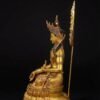 Nepal Handcrafted Ksitigarbha Bodhisattva Statue, Gilded Bronze Tibetan Buddha, Jizo Buddha Figurine, Buddhist Home Decor, Spiritual Gift