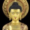 Handmade Nepal Akshobhya Buddha Statue, Copper Immovable Buddha for Home, Hand Chiseled Tibetan Art, Ritual Sculpture 10"/15"/20", Zen Gift