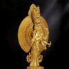 Gilt Bronze Thousand-Armed Avalokiteshvara Statue, Nepal Craft Guanyin Buddha, Bodhisattva of Compassion, Tibetan Buddhist Decor