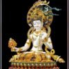 Sitatapatra Statue: Large White Umbrella Goddess Copper Buddha, Exquisite Hand-Painted Finish, Buddhist Ritual Home Altar Decor, Protective