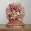 Tibetan Brass Wrathful Guru Rinpoche Statue, Padmasambhava Buddha Figure for Home Altar Shrine, Protective Car Mascot Ornament Gift