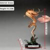 Chinese Brass Dragon Statue, Feng Shui Water Dragon Sculpture for Wealth, Neo-Chinese Living Room Decor, Luxury Office Desk Gift
