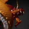 Chinese Brass Dragon Statue, Feng Shui Water Dragon Sculpture for Wealth, Neo-Chinese Living Room Decor, Luxury Office Desk Gift