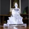 Colored Glaze Guanyin Statue • Avalokiteshvara Buddha Sculpture • Water Moon Guanyin for Home Altar • Zen Buddhist Decor • Feng Shui Gift