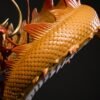 Chinese Brass Dragon Statue, Feng Shui Water Dragon Sculpture for Wealth, Neo-Chinese Living Room Decor, Luxury Office Desk Gift