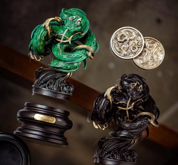 Rattan Snake Art Sculpture, Annual Limited Edition Figurine, High-End Fine Casting Serpent Statue, Luxury Home Decor Collector Art Piece