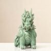 Funny Pixiu Qilin Tea Pet Jingdezhen Ceramic, Quirky Feng Shui Decor, Cute Kylin Tea Companion, Good Luck Wealth Wealth Charm Office Gift