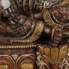 14 Inch Green Tara Statue, Nepalese Handmade Copper Gilt Silver Tara, Tibetan Buddhist Goddess, Feng Shui Altar Decor, Healing Mother Buddha