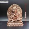 Nepalese Copper Two Armed Mahakala Statue, Handcrafted Karma Kagyu Protector Shrine Figurine, Sacred Tibetan Buddhist Altar Decor Gift