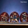 Painted Solid Copper Hayagriva Statue 15cm, Handcrafted Tibetan Buddhist Wrathful Guardian Deity, Vajrayana Altar Decor Gift
