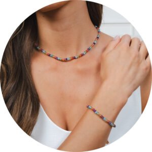 Lucky Charm Necklace + Bracelet 3mm Set mySite