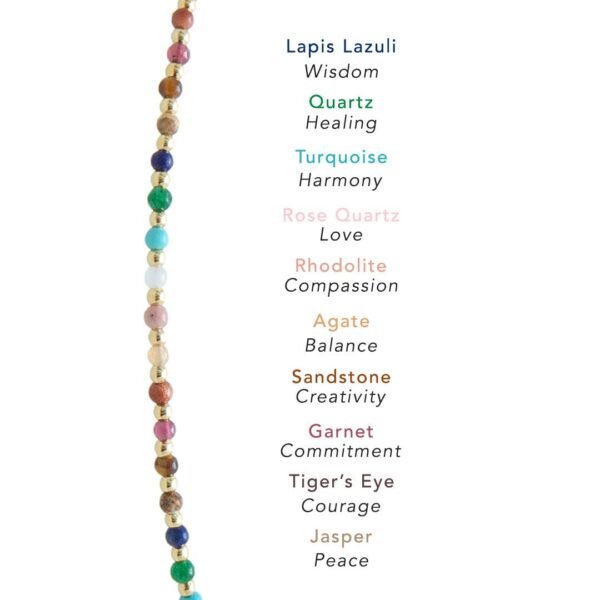 Master Healer 2mm Necklace + Layered Bracelet Set mySite