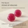 Pink Quartz Hidden Heart Necklace & Herringbone Chain mySite
